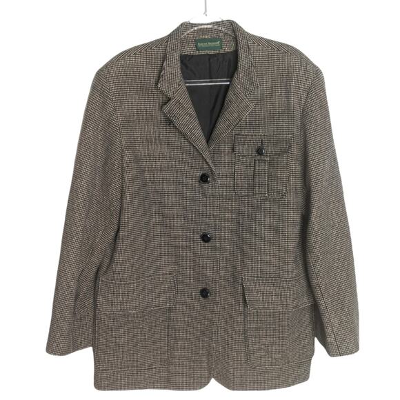 Harve Benard by Benard Holtzan Vintage Tweed Blazer Equestrian Fox Hunt Women's - Picture 1 of 8